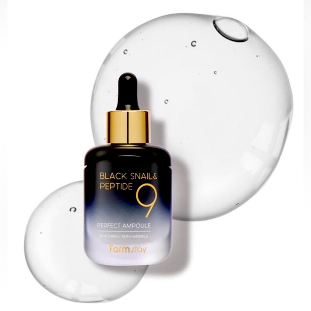 Farm Stay Black Snail Peptide 9 Perfect Ampoule, Korean Beauty New